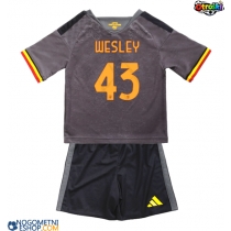 Otroški Nogometni dresi AS Roma Wesley Franca #43 Tretji 2026-27 Kratek Rokav (+ Kratke hlače)